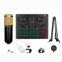 V8 Plus Live Sound Card BM800 Condenser Microphone Set