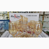 1 Crystal Jug With 6set Crystal Cups