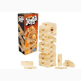Hasbro Gaming Jenga Classic Hardwood Stacking Blocksoriginal