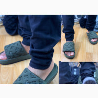 New Luxury Louis Vuitton Slides_green, Ash, Black