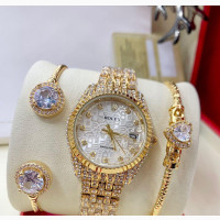 Stylish Rolex Wristwatch with Bracelet for Women