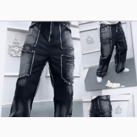 Denim Quality Baggy Straight Stock Jeans