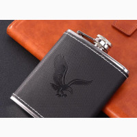 Bird Design Branded Pocket Alcohol Whisky Gift Emboss Liquor
