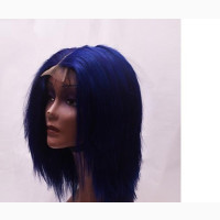 Fierce Fox Look with Blue Human Hair