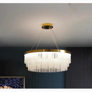 Post Modern Led Chandelier 2023 New Tassel Crystal Pendant