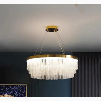 Post Modern Led Chandelier 2023 New Tassel Crystal Pendant
