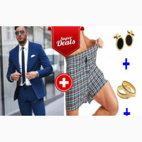 Navy Blue Wedding Suit with Gifts - Brand New