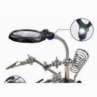 Multifunctional Soldering Iron Stand With Magnifier