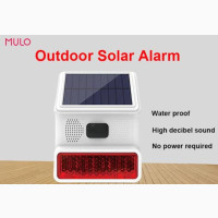 Wireless Outdoor Solar Siren - 433mhz