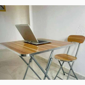 Foldable Coffee/Laptop Table and Chair