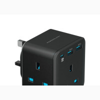 Powerology 3 Outlet Wall Socket With Fast Charging Usb Pd20w