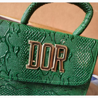 Green Crocodile Leather Bag