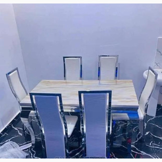Luxurious 6 Seater Dining Table with Chairs - Home Interiors