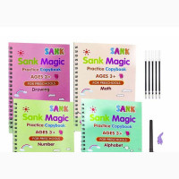 4 in 1 Reuse-Able Copy Bpractice Book for Kids + Penn Ball