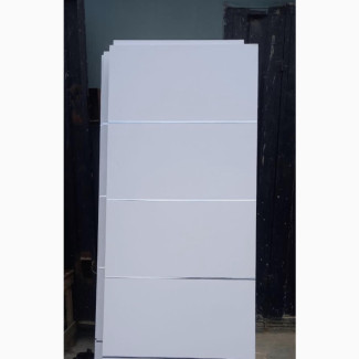 Chromed HDF White Door Complete Frame and Architrave - Brand New