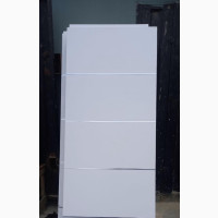 Chromed HDF White Door Complete Frame and Architrave - Brand New