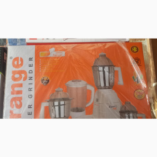 Orange Blender, Mixer Grinder - 750 Watts - Brand New