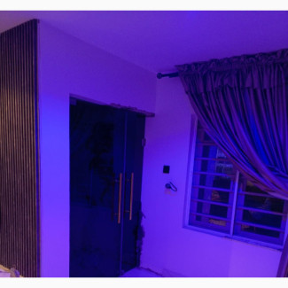 Blue Glass Swing Door - Brand New