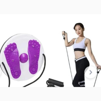 Training Twisting Exercise Disc With Resistance Band