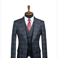Ace Couture Men#039;s Black Office Suit - Size L
