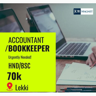 Bookkeeper Needed In Lekki