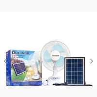 Duravolt Solar Rechargeable Fan - Brand New