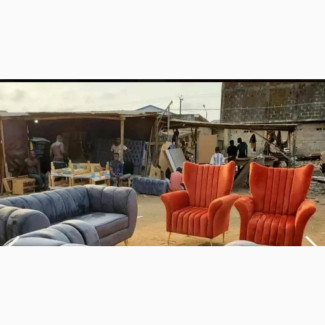 Quality 7 Seater Living Room Fabric Royal Sofa Chair