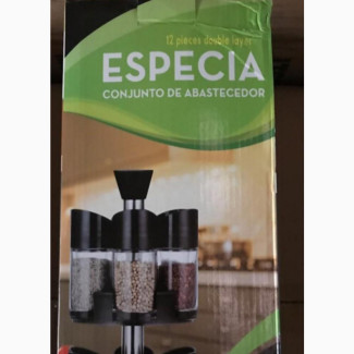 Plastic Revolving Rack | 2 Tier Upright Round Spice By12pc