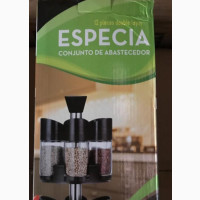 Plastic Revolving Rack | 2 Tier Upright Round Spice By12pc