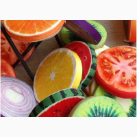 Fruit Throw Pillows - Ultra-Soft Cotton Foam