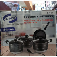8pcs Non Stick Pot With Fry Pan