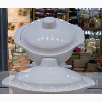 Quality Ceramic Unbreakable Plates Set of Two Serving Bowl