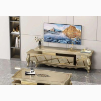 Gold Royal Tv Console and Table