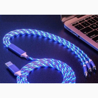 3 in 1 USB Charger Cable for Mobile Phone LED