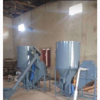 Complete 1000kg/Hr Feed Mill. Hammer Crusher and Mixer