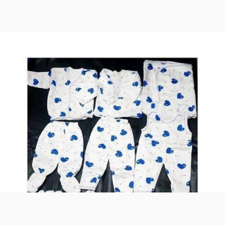 11 Pieces New Born Overall Sleep Suits, Bib, Flannel, Cap