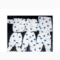 11 Pieces New Born Overall Sleep Suits, Bib, Flannel, Cap