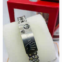 Original ROLEX Silver Steel Bracelet Available in Store