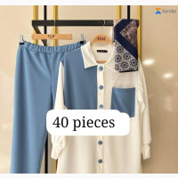 Louis Vuitton Blue Velvet Blouses - Brand New