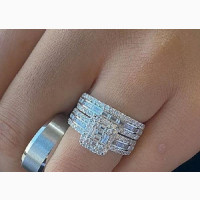 Original Quality Very Sparkling Luxury Silver Wedding/Enga