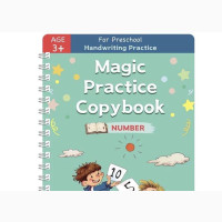 4 Pieces Kids Calligraphy Reusable Handwriting Copy Books
