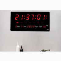Digital LED Wall Desk Clock With Calendar Temperature