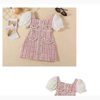 Girls#039; Tweed High Quality Lovely Dress