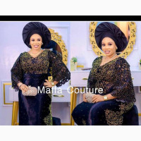 Quality Ladies Velvet 2 Piece Wrapper