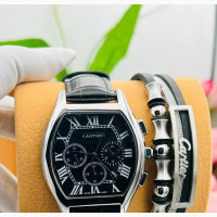 Cartier Leather Strap Watch