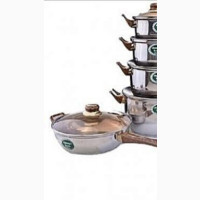 8 Sets of Pots, Kettle and Frying Pan