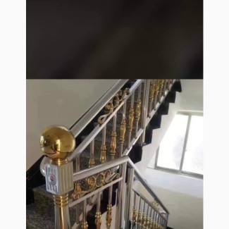 114) Gold Design Stainless Steel Handrails Made in Turkey