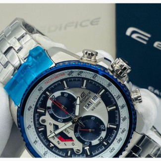 Casio Men#039;s Edifice Stainless Steel Watch - Dial Active Chronograph