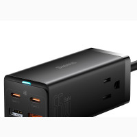Baseus Gan3 Pro Desktop Powerstrip 2AC+2U+2C 65W US Black(In