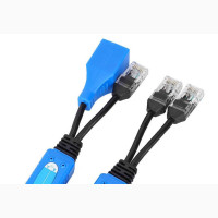RJ45 Ethernet Cable Combiner Splitter (2 Pairs) For POE Secu